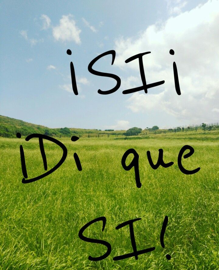 Quiero que digas SI a tu reto.