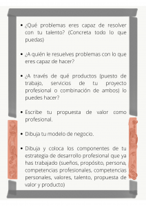 Pon tu talento en acción