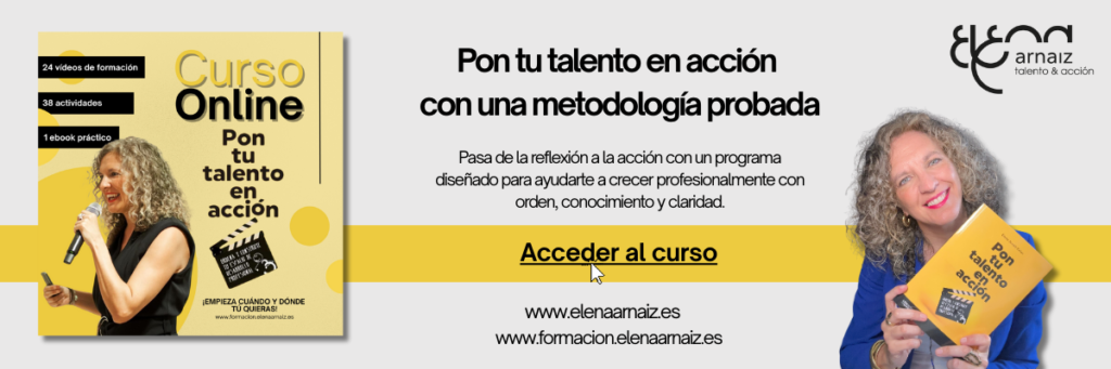Curso Pon tu talento en acción Elena Arnaiz