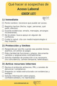 infografia check list de acoso laboral