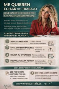 infografia qué hacer si me quieren echar del trabajo