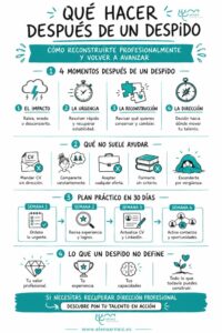 infografia Cómo reinventarse profesionalmente después de un despido