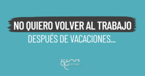 No quiero volver al trabajo después de vacaciones