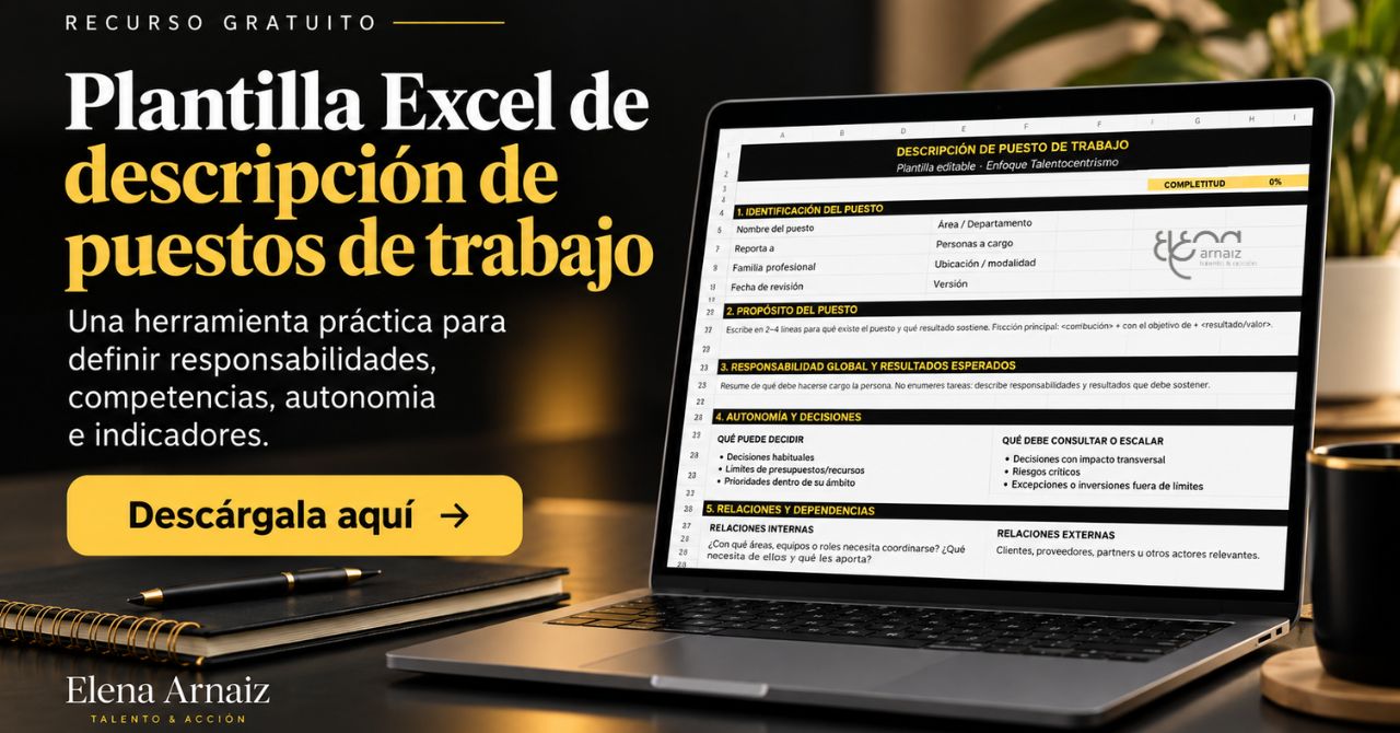 Plantilla Excel de descripción de puestos de trabajo